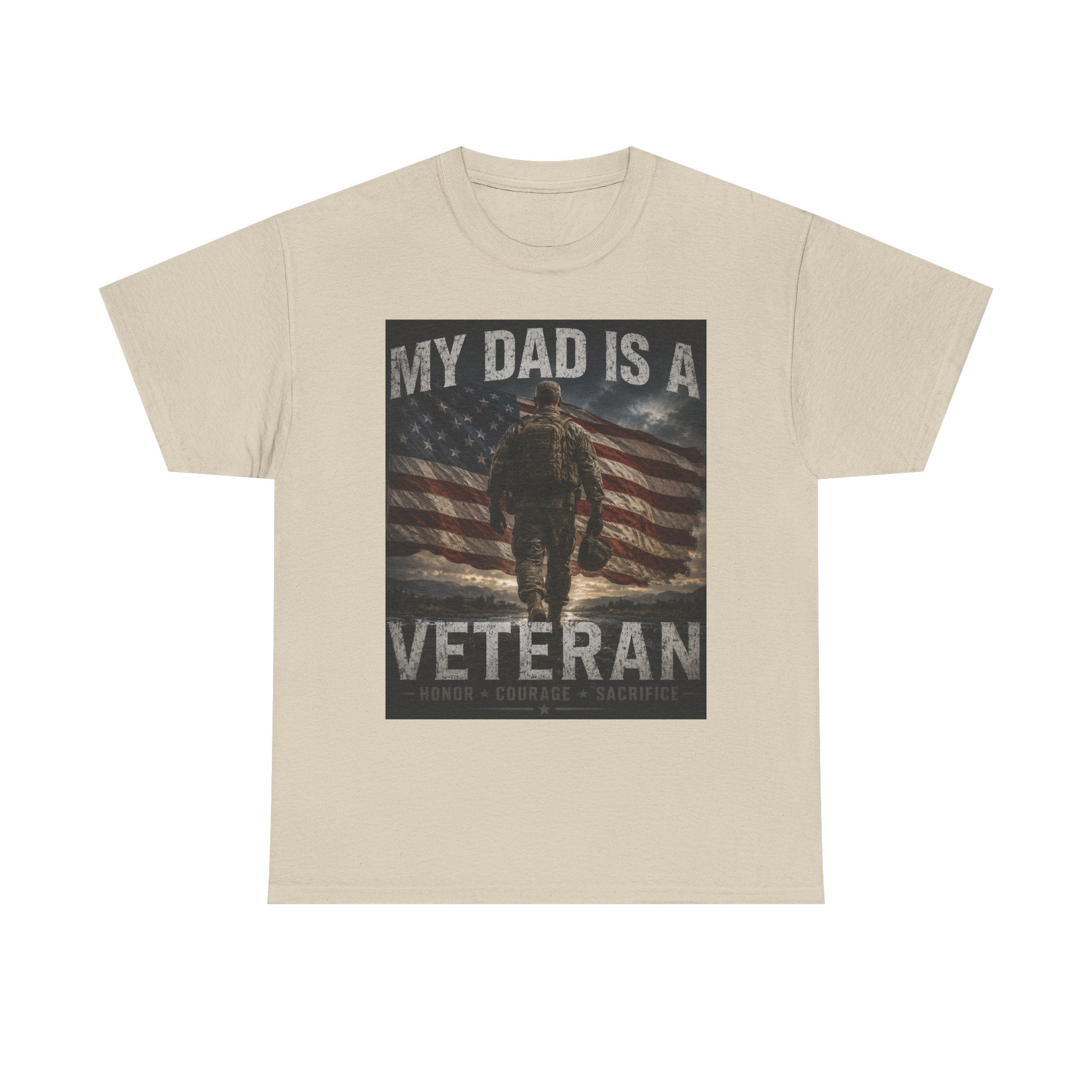Veteran Dad T-Shirt — "My Dad Is A Veteran" Patriotic Tee