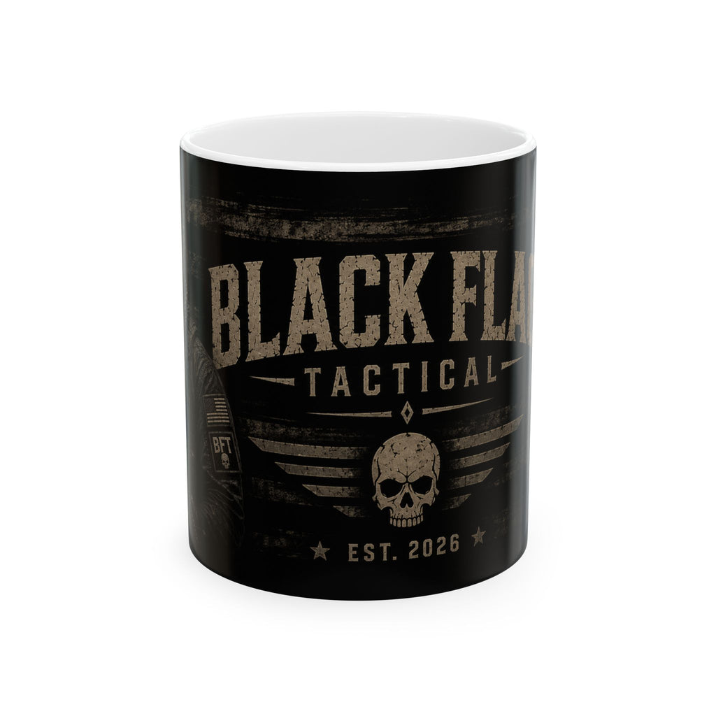Black Flag Tactical 11oz/15oz — Tactical Skull Coffee Mug