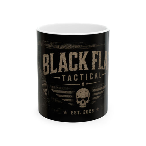Black Flag Tactical 11oz/15oz — Tactical Skull Coffee Mug