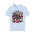 Forged By Freedom Ladies – Faith, Strength & Purpose Military-Inspired Patriotic T-Shirt
