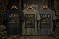 Army Tank Graphic Tee — "Loyalty • Duty • Respect" Military Veteran Shirt
