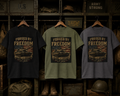 Forged by Freedom T-Shirt — Patriotic Tank & American Flag Tank Top (Military, Veteran Gift)