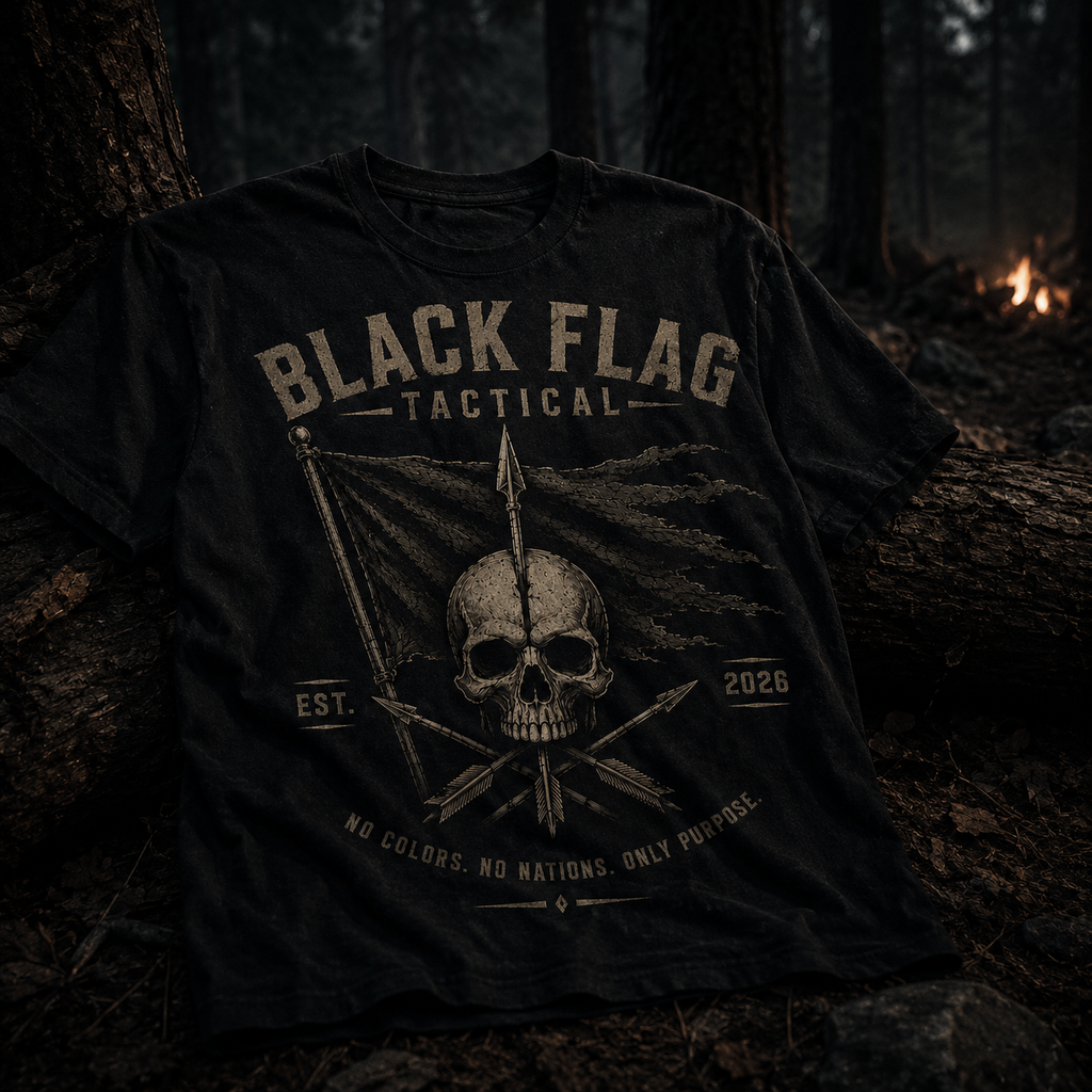 Black Flag Tactical Skull Logo Tee