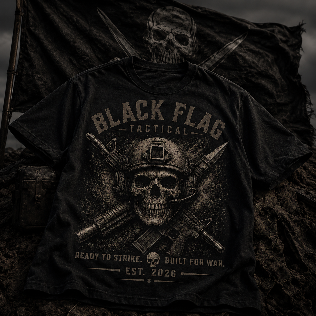 Black Flag Tactical Skull Graphic Tee