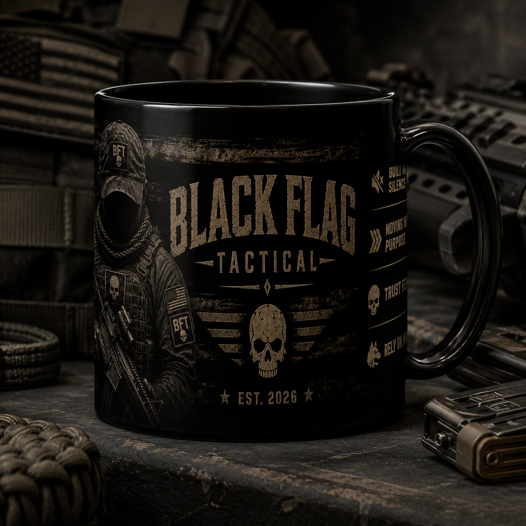 Black Flag Tactical 11oz/15oz — Tactical Skull Coffee Mug