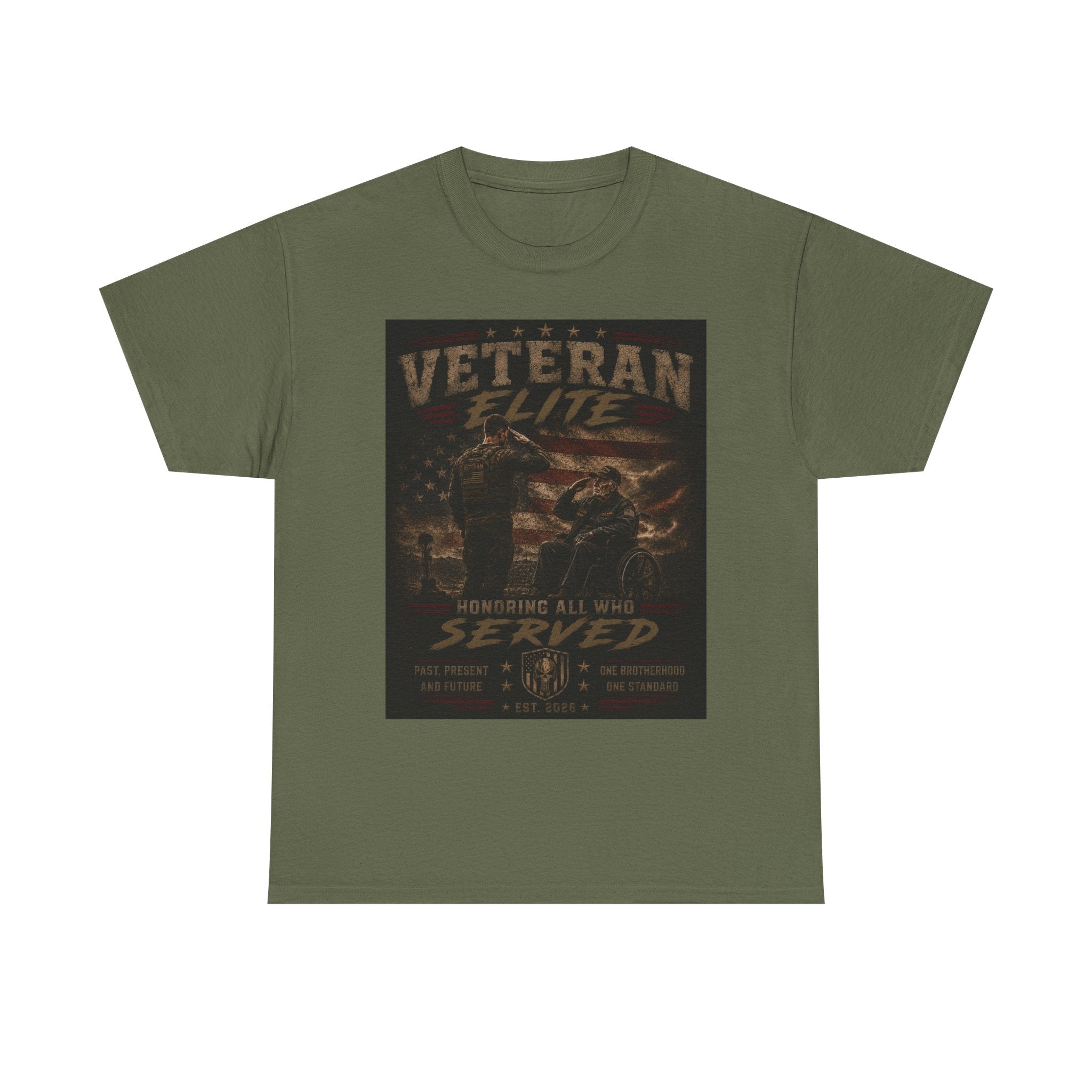 Veteran Elite Served Graphic Tee - Patriotic Military Tribute T-Shirt