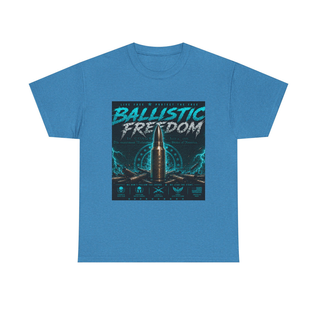 Ballistic Freedom Tee — Retro Bullet Graphic T-Shirt