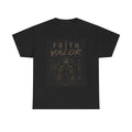 Faith & Valor T‑Shirt — Military Cross Prayer Graphic Tee