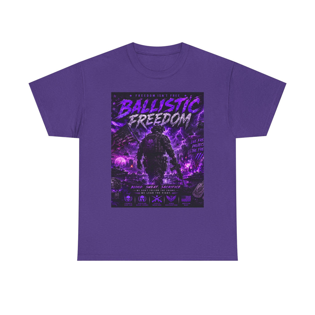 Ballistic Freedom Graphic Tee (Purple Storm Soldier)