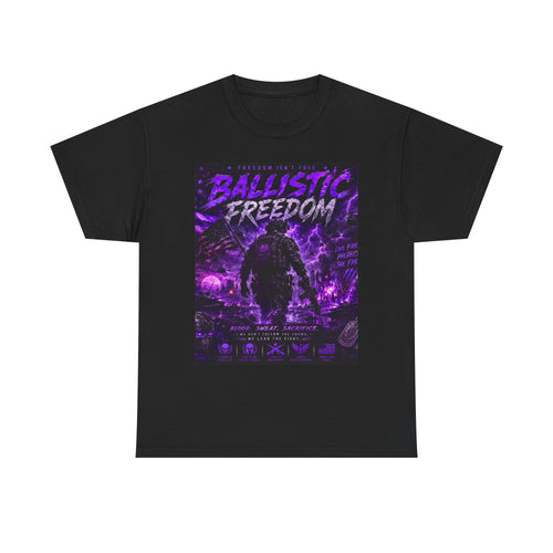 Ballistic Freedom Graphic Tee (Purple Storm Soldier)