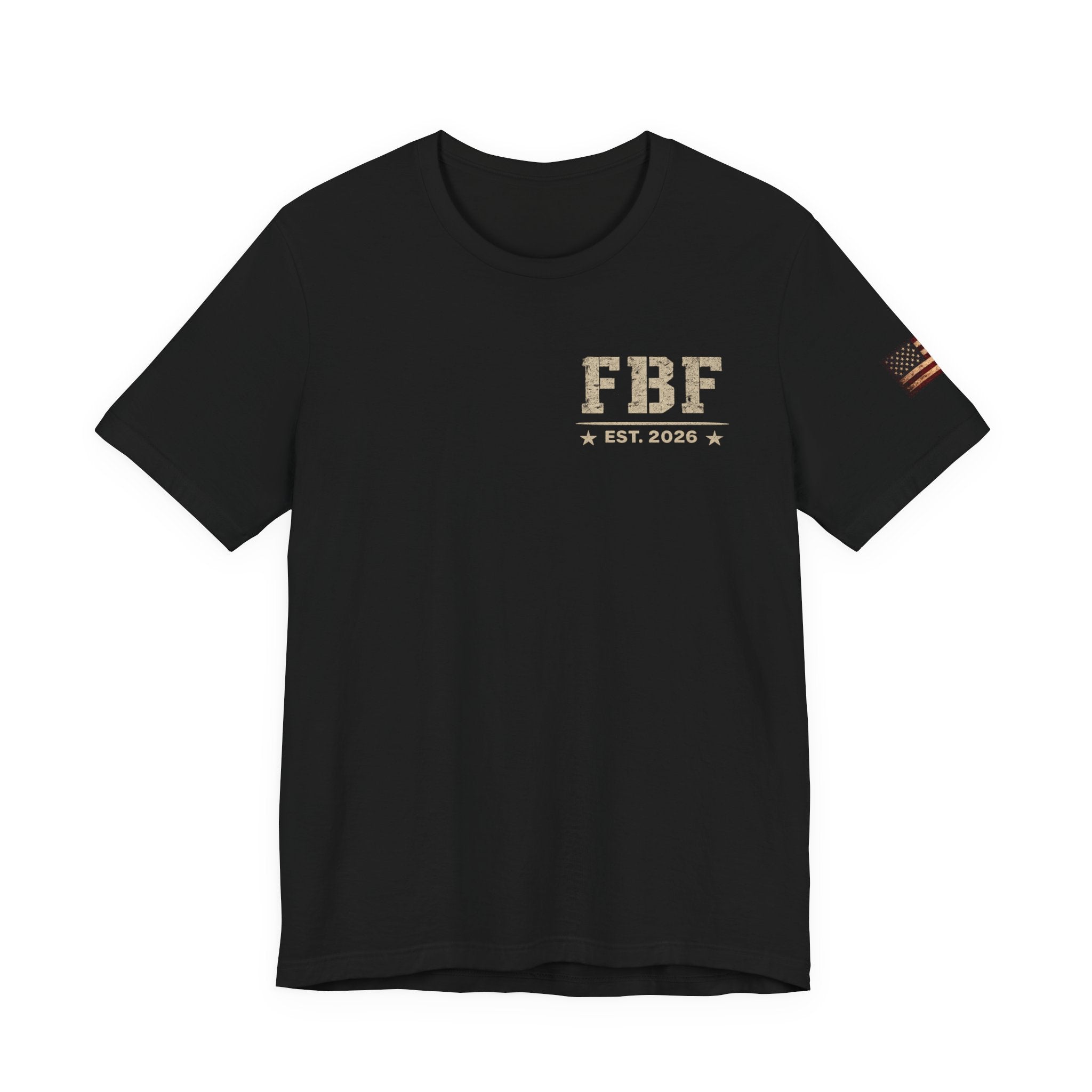 T-Shirt — Forged By Freedom Graphic Tee (Patriotic Eagle, "FBF" Est. 2020)